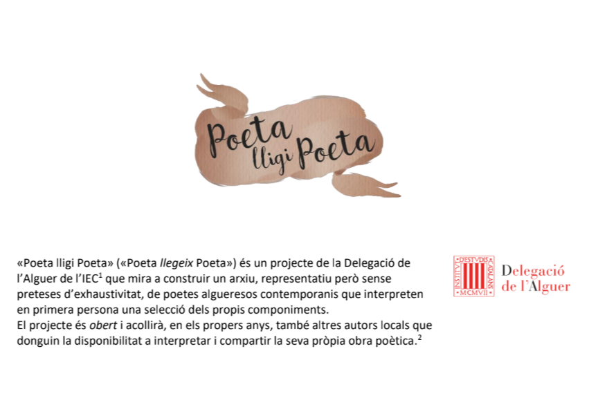 Featured image for “Poeta lligi poeta: los textos”